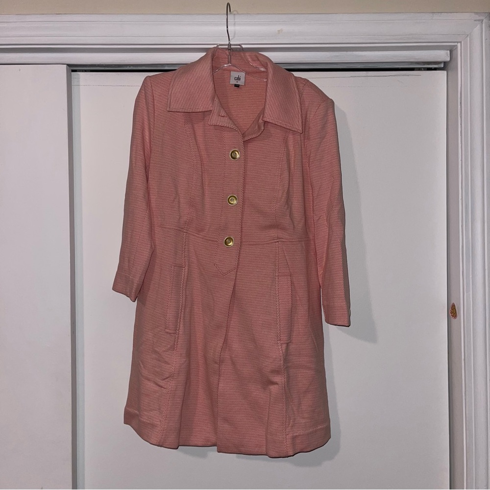 Long blazer with buttons